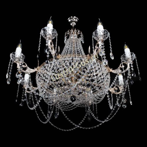Люстра Елизавета №13 черная в Магнитогорске Гусь Хрустальный