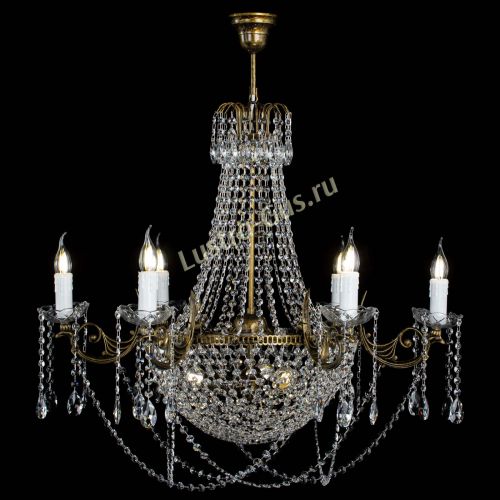 Люстра Елизавета малая №9 под бронзу в Магнитогорске Гусь Хрустальный