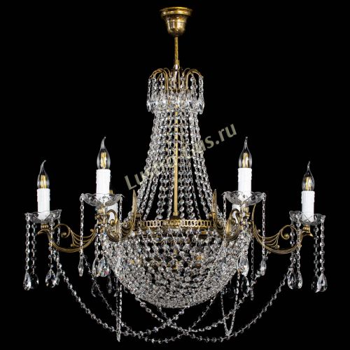 Люстра Елизавета малая №9 под бронзу в Магнитогорске Гусь Хрустальный
