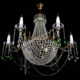 Люстра Елизавета малая №9 под бронзу Зеленая в Магнитогорске