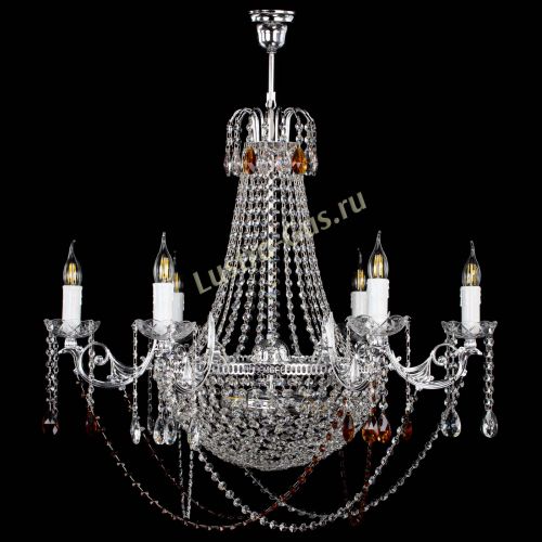 Люстра Елизавета малая №9 чайная в Магнитогорске Гусь Хрустальный