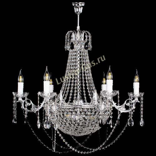 Люстра Елизавета малая №9 черная в Магнитогорске Гусь Хрустальный