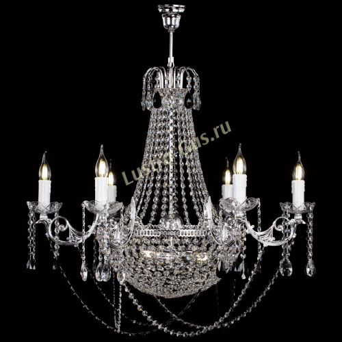 Люстра Елизавета малая №9 черная в Магнитогорске Гусь Хрустальный