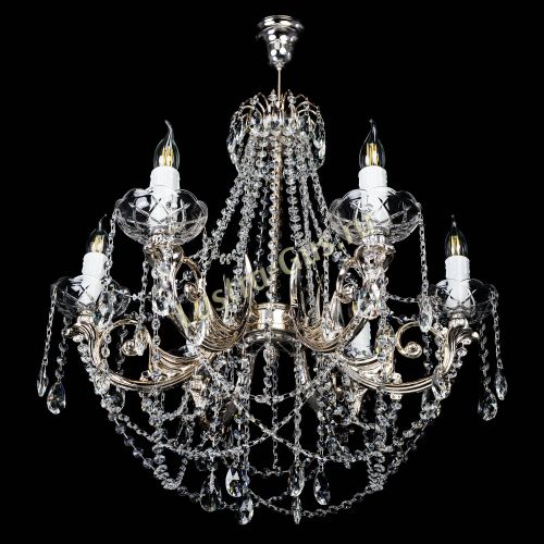 Люстра Елизавета малая (рожки - металл) в Магнитогорске Гусь Хрустальный