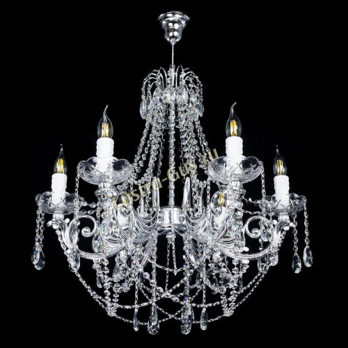 Люстра Елизавета малая (рожки - металл) в Магнитогорске Гусь Хрустальный