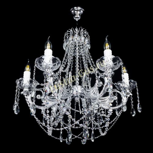 Люстра Елизавета малая (рожки - металл) в Магнитогорске Гусь Хрустальный