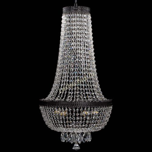 Люстра Флоренция №5 Купол черная удлиненная в Магнитогорске Гусь Хрустальный