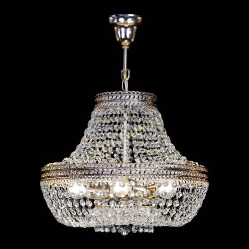 Люстра Флоренция №5 Купол с подвесом в Магнитогорске Гусь Хрустальный