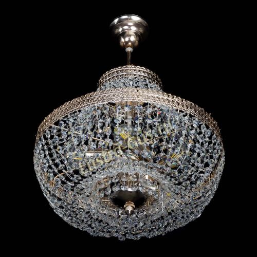 Люстра Флоренция №5 Купол с подвесом в Магнитогорске Гусь Хрустальный