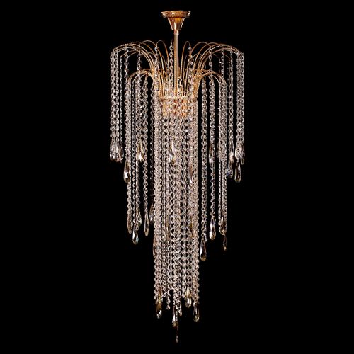 Люстра Каскад №18 с подвесом в Магнитогорске Гусь Хрустальный