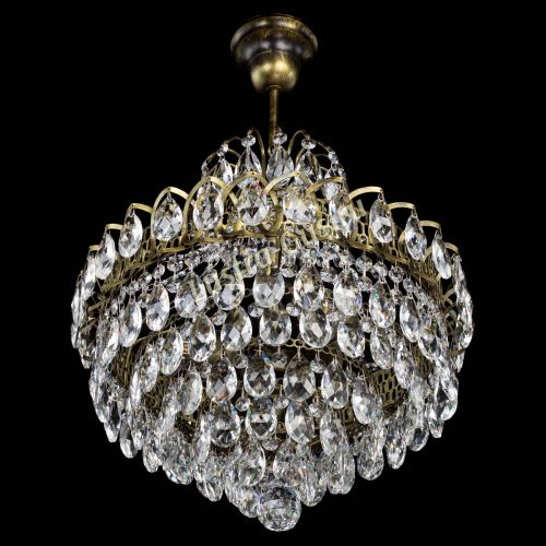 Люстра Грация с подвесом под бронзу в Магнитогорске Гусь Хрустальный