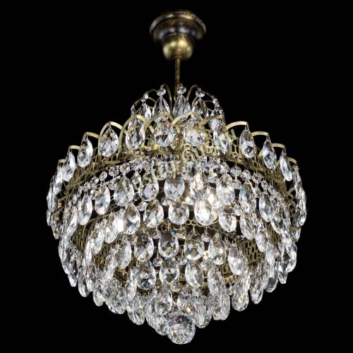 Люстра Грация с подвесом под бронзу в Магнитогорске Гусь Хрустальный