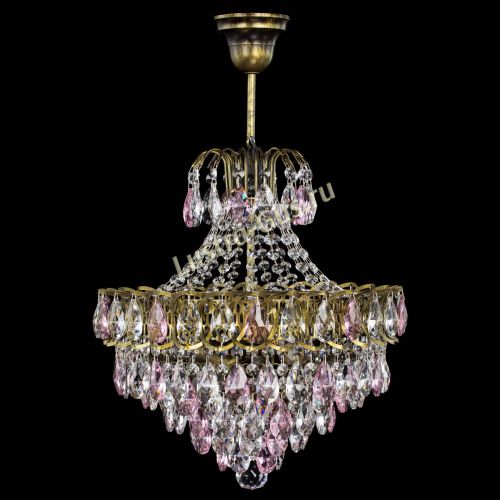 Люстра Грация с подвесом под бронзу Розовая в Магнитогорске Люстра Грация с подвесом под бронзу Розовая в Магнитогорске