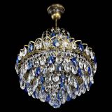 Люстра Грация с подвесом под бронзу Синяя в Магнитогорске Люстра Грация с подвесом под бронзу Синяя в Магнитогорске