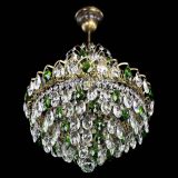 Люстра Грация с подвесом под бронзу Зеленая в Магнитогорске