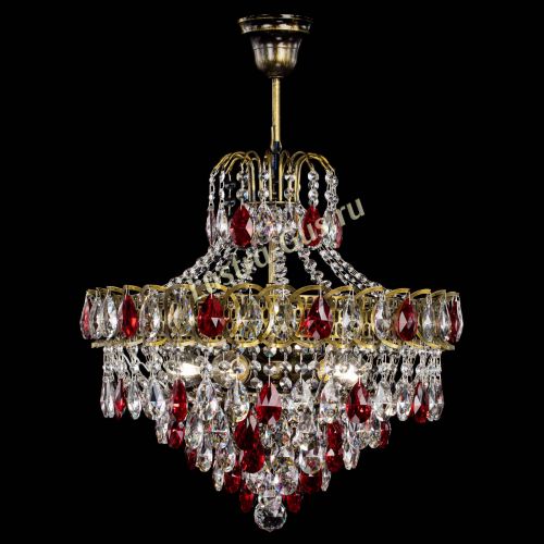 Люстра Грация №5 с подвесом под бронзу Красная в Магнитогорске Люстра Грация №5 с подвесом под бронзу Красная в Магнитогорске