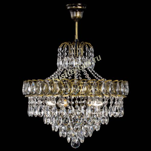 Люстра Грация №5 с подвесом под бронзу в Магнитогорске Гусь Хрустальный