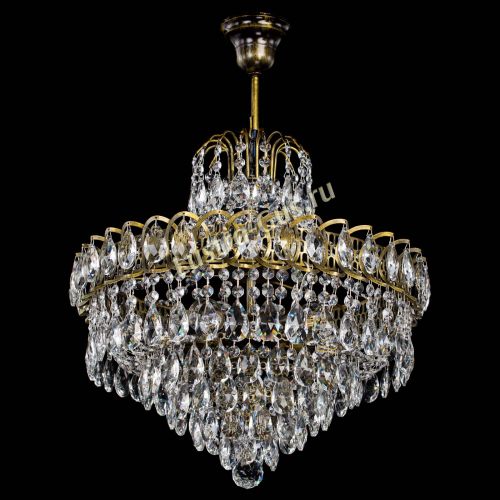 Люстра Грация №5 с подвесом под бронзу в Магнитогорске Гусь Хрустальный