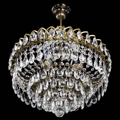 Люстра Грация №5 с подвесом под бронзу в Магнитогорске Гусь Хрустальный