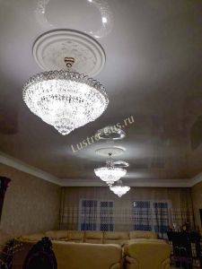 Люстра Хрустальный Каскад №1 с подвесом в Магнитогорске отзыв и фото покупателя