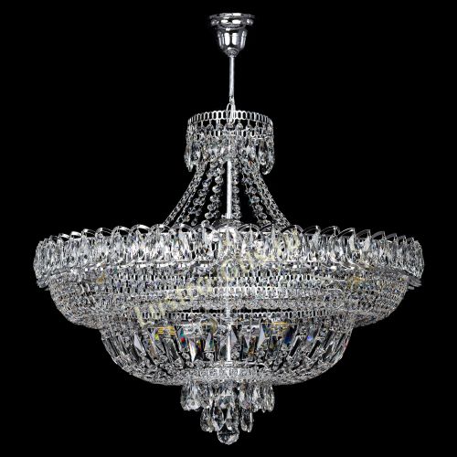 Люстра Хрустальный Каскад №11 с подвесом в Магнитогорске Гусь Хрустальный