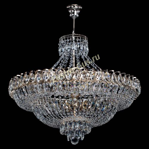 Люстра Хрустальный Каскад №11 с подвесом в Магнитогорске Гусь Хрустальный