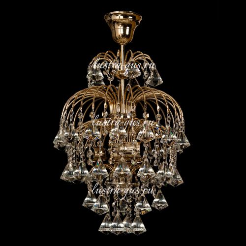 Люстра Хрустальные Брызги Конус 40 в Магнитогорске Гусь Хрустальный