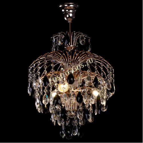 Люстра Хрустальные брызги с подвесом журавлик черный в Магнитогорске Гусь Хрустальный