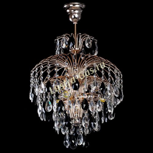 Люстра Хрустальные брызги с подвесом журавлик черный в Магнитогорске Гусь Хрустальный