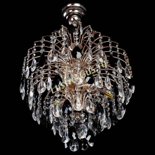 Люстра Хрустальные брызги с подвесом журавлик черный в Магнитогорске Гусь Хрустальный