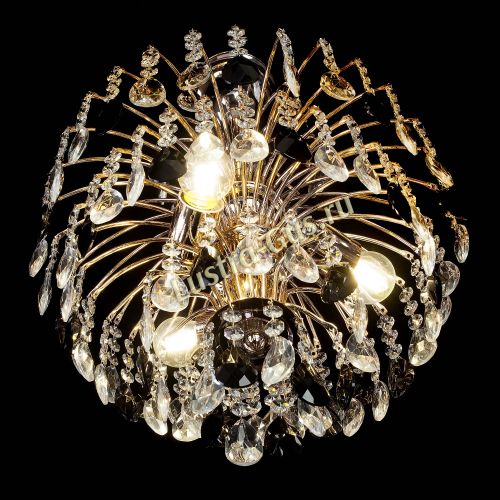 Люстра Хрустальные брызги с подвесом журавлик черный в Магнитогорске Гусь Хрустальный