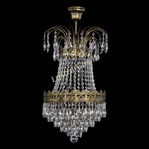 Люстра Империя под бронзу в Магнитогорске Гусь Хрустальный