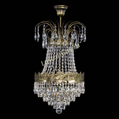 Люстра Империя под бронзу в Магнитогорске Гусь Хрустальный