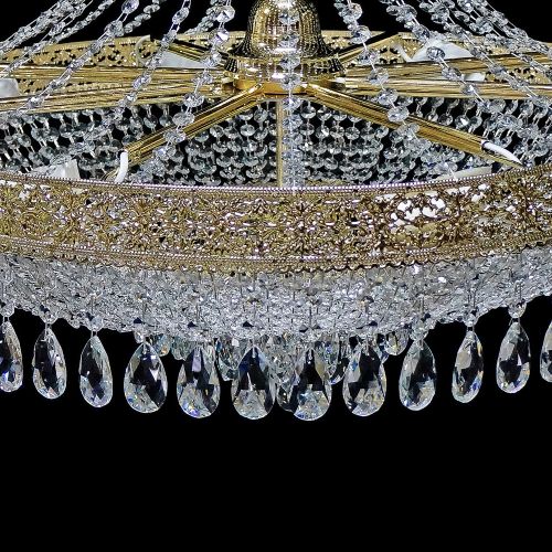 Люстра Италия Конус Журавлик с подвесом в Магнитогорске Гусь Хрустальный