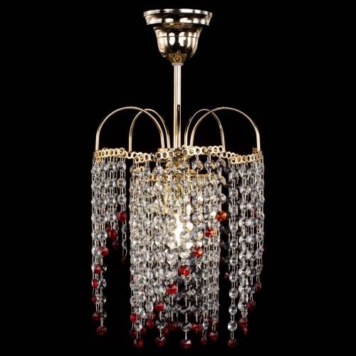 Люстра Иволга №1 Оптикон красная в Магнитогорске Гусь Хрустальный