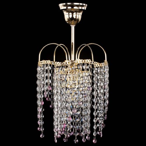 Люстра Иволга №1 Оптикон розовая в Магнитогорске Гусь Хрустальный