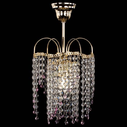 Люстра Иволга №1 Оптикон розовая в Магнитогорске Гусь Хрустальный