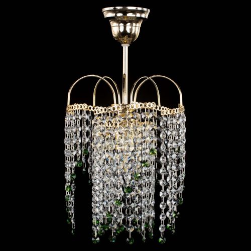 Люстра Иволга №1 Оптикон зеленая в Магнитогорске Гусь Хрустальный