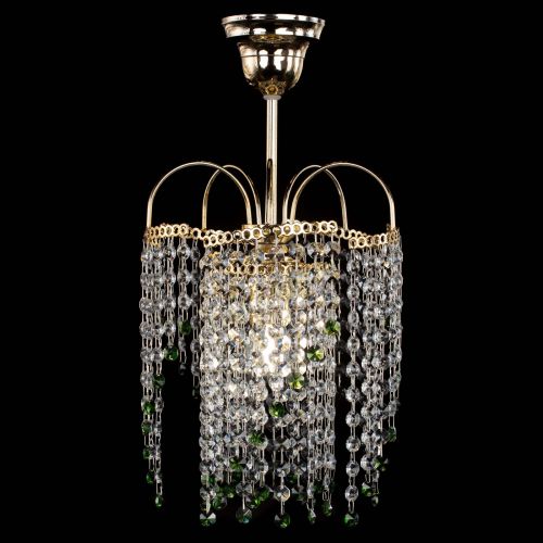 Люстра Иволга №1 Оптикон зеленая в Магнитогорске Гусь Хрустальный