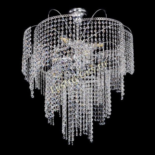 Люстра Иволга №6 ламп оптикон длинная в Магнитогорске Гусь Хрустальный