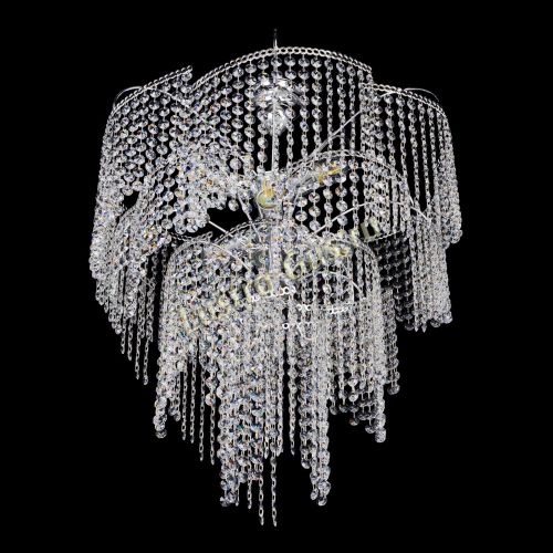 Люстра Иволга №6 ламп оптикон длинная в Магнитогорске Гусь Хрустальный