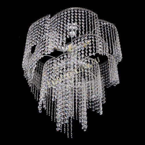 Люстра Иволга №6 ламп оптикон длинная в Магнитогорске Гусь Хрустальный