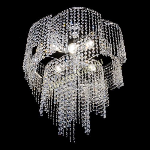 Люстра Иволга №6 ламп оптикон длинная в Магнитогорске Гусь Хрустальный