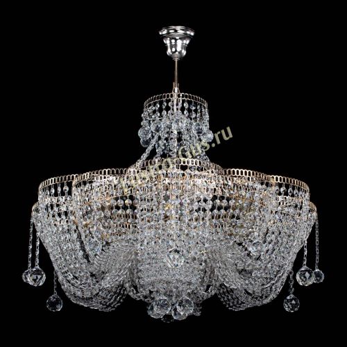 Люстра Камелия Астра с подвесом в Магнитогорске Гусь Хрустальный