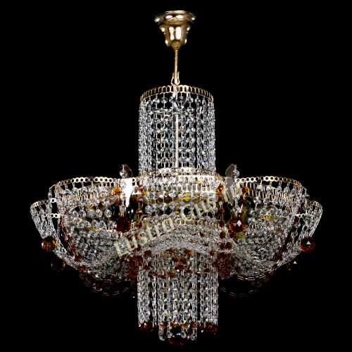 Люстра Камея №6 подвесная чайная в Магнитогорске Гусь Хрустальный