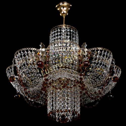 Люстра Камея №6 подвесная чайная в Магнитогорске Гусь Хрустальный