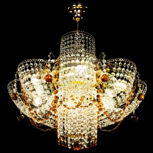 Люстра Камея №6 подвесная чайная в Магнитогорске Гусь Хрустальный