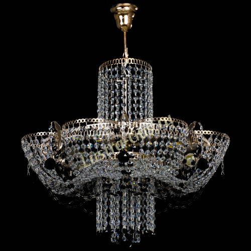 Люстра Камея №6 подвесная черная в Магнитогорске Гусь Хрустальный