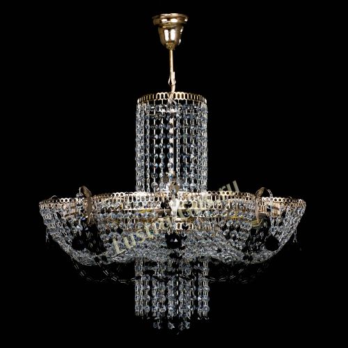 Люстра Камея №6 подвесная черная в Магнитогорске Гусь Хрустальный