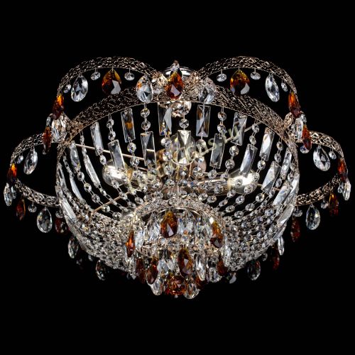 Люстра Камея Флора №5 с подвесом Чайная в Магнитогорске Гусь Хрустальный